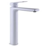 Змішувач для умивальника TOPAZ ODISS TO 18203-H52-WW високий, Білий Мат.,шланги TAQ-M1055,D25