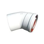 Коліно 45 градусів, d=60/100 mm CE.00.30 H ( TR.6045F )