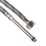 Шланг для змішувача Solomon (нерж.) М8х1/2″ 0,6м HY6201A LONG-штуцер 70мм  SH2006