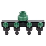 Кран розподільний з адаптерами ½" 4-е виходу в/р ½"×¾" (ABS) GRAD (5016905)