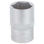 Насадка шестигранна коротка 1/2" 19мм CrV mid SIGMA (6071191)