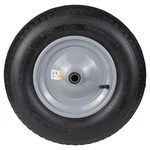 Колесо для тачки пневматичне 15" (4.00-8) 380×92мм вісь Ø16мм довжина 103мм FLORA (5057554)