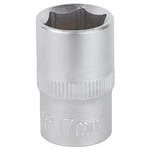 Насадка шестигранна коротка 1/2" 17мм CrV mid SIGMA (6071171)