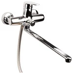 Змішувач s30 Ø35 для ванни излив прямий 350мм дивертор вбудований картриджний AQUATICA (9730220)