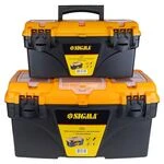 Набір ящиків для інструменту 2в1 з органайзером 410×209×195мм, 535×291×280мм SIGMA (7403771)