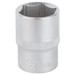 Насадка шестигранна коротка 1/2" 21мм CrV mid SIGMA (6071211)