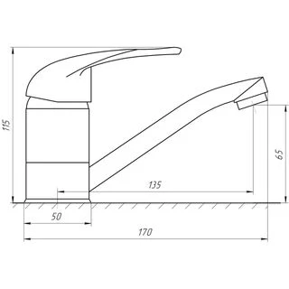 Змішувач для умивальника EcoMix ENERGO E-GEZ-203M