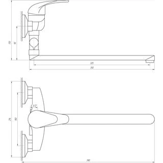 Змішувач для ванни EcoMix ENERGO E-GEZ-108
