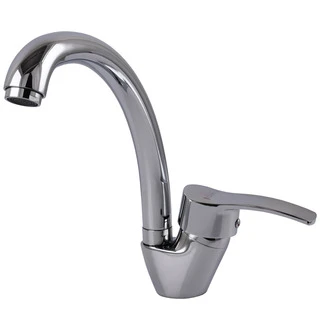 Змішувач для кухні Globus Lux QUEENSLAND GLQU-0203S латунь на гайці(картридж Sedal)