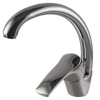 Змішувач для кухні Globus Lux QUEENSLAND GLQU-0203S латунь на гайці(картридж Sedal)