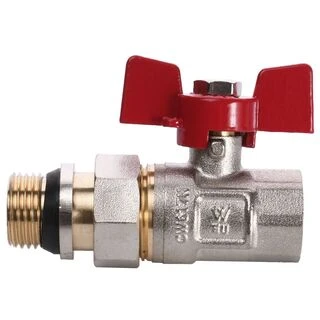 Кран кульовий прямий з американкою WATERVALVE Q003  NV-V123 1/2&Prime; ЗB