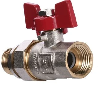 Кран кульовий прямий з американкою WATERVALVE Q003  NV-V123 1/2&Prime; ЗB