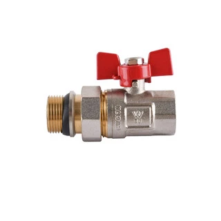 Кран кульовий прямий з американкою WATERVALVE Q003  NV-V343 3/4&Prime; ЗB