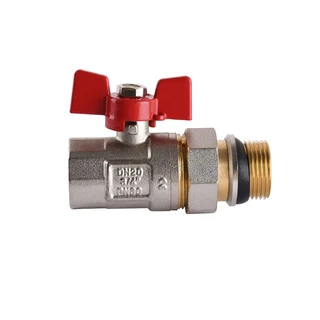 Кран кульовий прямий з американкою WATERVALVE Q003  NV-V343 3/4&Prime; ЗB