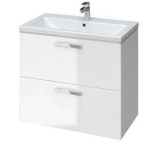 CET 565 Шафка MELAR Шафка  з умивальником  COMO 80 біла