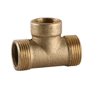 Трійник редукційний 3/4&Prime;х1/2&Prime;х3/4&Prime;ЗВЗ латунний посилений 664Б