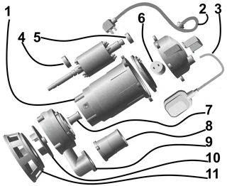 Насос фекальний  VOLKS pumpe  WQD10-12 1,1кВт