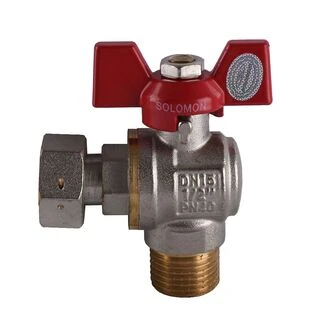 Кран кульовий кутовий з накидною гайкою SOLOMON 1/2&Prime; ЗВ PN40 160402