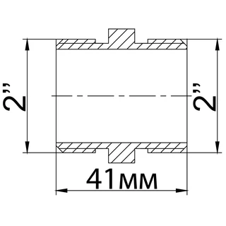 Ніпель 2&Prime;ЗЗ латунний 536Б