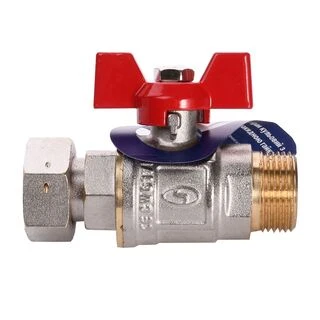 Кран кульовий прямий з накидною гайкою SOLOMON 3/4&Prime; ЗВ PN40 160406