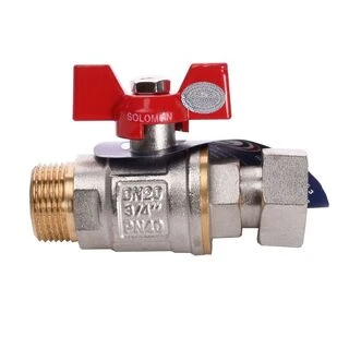 Кран кульовий прямий з накидною гайкою SOLOMON 3/4&Prime; ЗВ PN40 160406