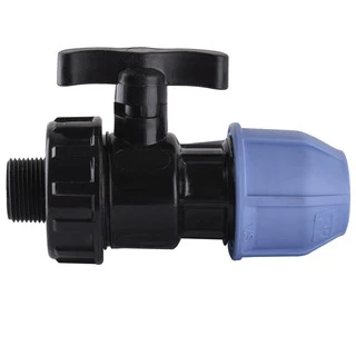 Кран кульовий ПНД Vsplast 20*1/2 &amp;apos;&amp;apos; ЗР 6003