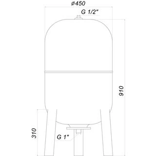 Гідроакумулятор  100л Zilmet ultra-pro 10bar  верт ( 1100010004 )