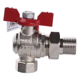 Кран кульовий ARCO  1/2&Prime; SENA 154303 кутовий з американкою (754303)