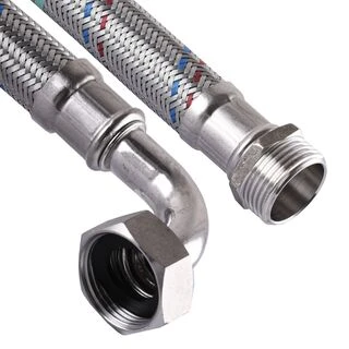 Шланг антивібраційний кутовий LG27 1&Prime; ЗВ 1,0м AI HS3002