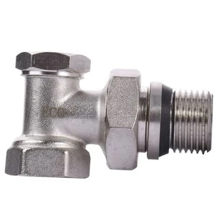 Кран радіаторний кутовий ECO Technology ECO5007 (ECO5107) 1/2&Prime; під ключ з ущільнювачем