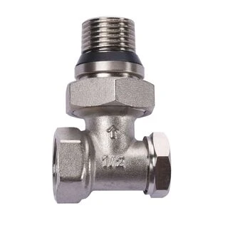 Кран радіаторний кутовий ECO Technology ECO5007 (ECO5107) 1/2&Prime; під ключ з ущільнювачем