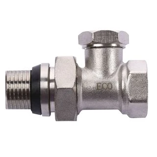 Кран радіаторний прямий ECO Technology ECO5108 1/2&Prime; під ключ з ущільнювачем