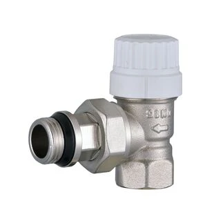Кран радіаторний кутовий ECO Technology ECO5017  (ECO5027) 1/2&Prime; під термоголовку з ущільнювачем
