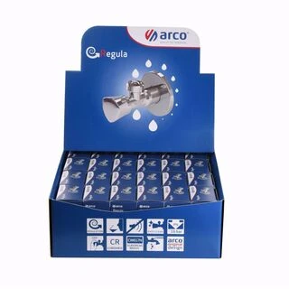 НАБІР Кран вентильний кутовий ARCO 1/2&Prime;х1/2&Prime; ZENIT REGULA Z0912 30шт. VTQ005