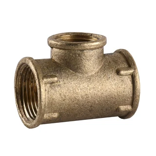 Трійник редукційний 3/4&Prime;х1/2&Prime;Вх3/4&Prime;ВВ латунний 212Б
