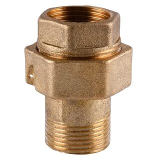 Згін американка пряма латунна 3/4&Prime;ВР х 3/4&Prime;ЗР ливарна з паранітовою прокладкою 1503Б