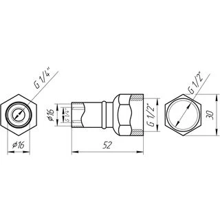 Муфта із внутрішньою різьбою прес APE ITALY AP 102 1/2&Prime;х16