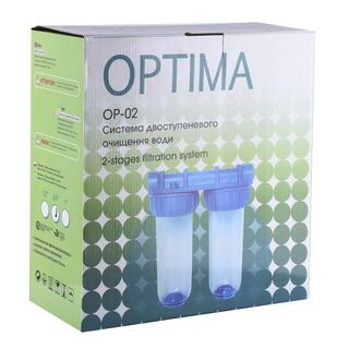 Система 2-х ступеневого очищення Optima OP-02, 1&Prime;