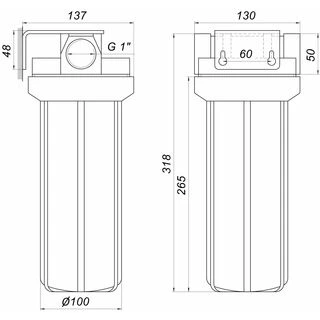 Посилена фільтр-колба для гар. води Bіо+ systems HTS-10, 1&Prime;