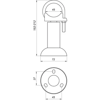 Підлоговий кронштейн секційного радіатора CRISTAL NR-1014