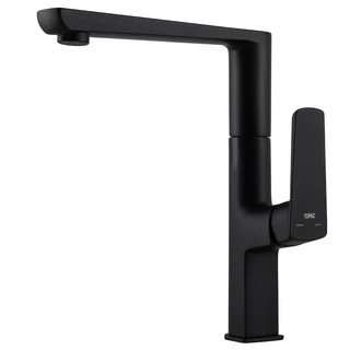 Змішувач для кухні TOPAZ LEXI TL 21401-H57-BB на гайці,Чорний мат.,шланги TAQ-M1055,D25