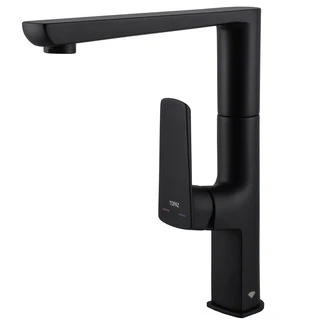 Змішувач для кухні TOPAZ LEXI TL 21401-H57-BB на гайці,Чорний мат.,шланги TAQ-M1055,D25