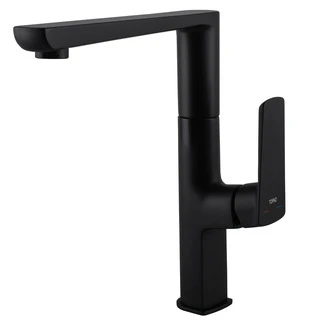 Змішувач для кухні TOPAZ LEXI TL 21401-H57-BB на гайці,Чорний мат.,шланги TAQ-M1055,D25