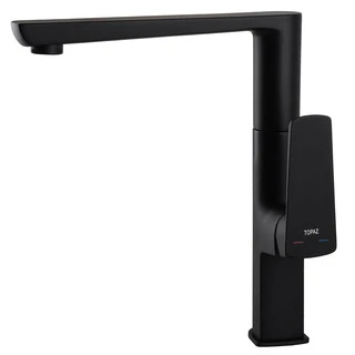 Змішувач для кухні TOPAZ LEXI TL 21401-H57-BB на гайці,Чорний мат.,шланги TAQ-M1055,D25