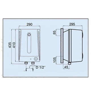 Водонагрівач LEOV LUB Small 10 l підвод води знизу (10L UB)