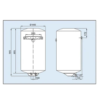 Водонагрівач LEOV LV 100 l V 100 l