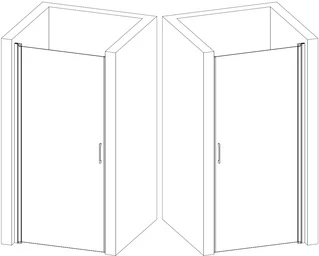 Душові двері PROSNA 80TCW.Line (80W.Line) BRAVO (1уп.)