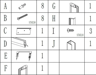 Душові двері PROSNA 90TCW.Line (90W.Line) BRAVO (1уп.)