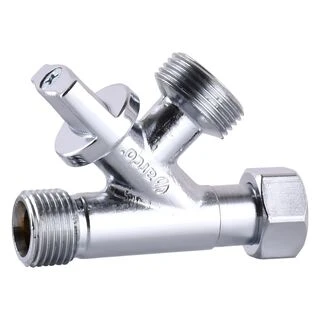 Кран кульовий з притискною гайкою ARCO CONECTA 1/2&Prime;х1/2&Prime;х3/4&Prime; 280020