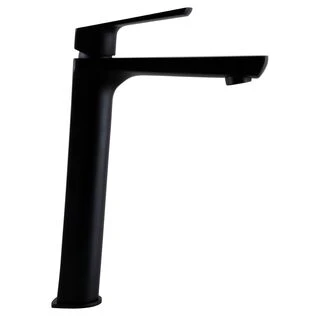 Змішувач для умивальника TOPAZ LEXI TL 21203-H57-BL високий,Чорний мат.,шланги TAQ-M1055,D25